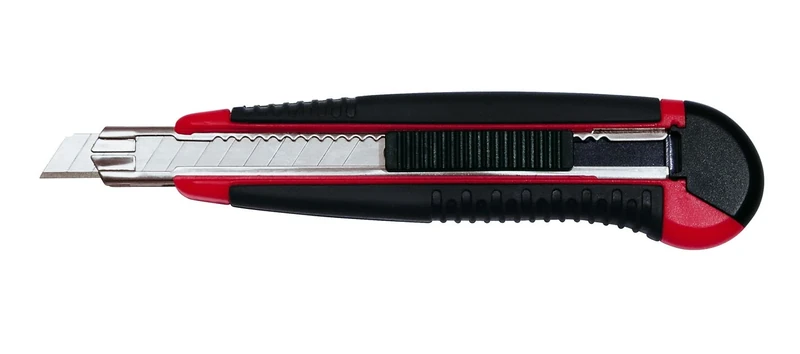 Wedo 78409/Cutter Auto Load Metal Blade Guide, 9 mm, Red/Black
