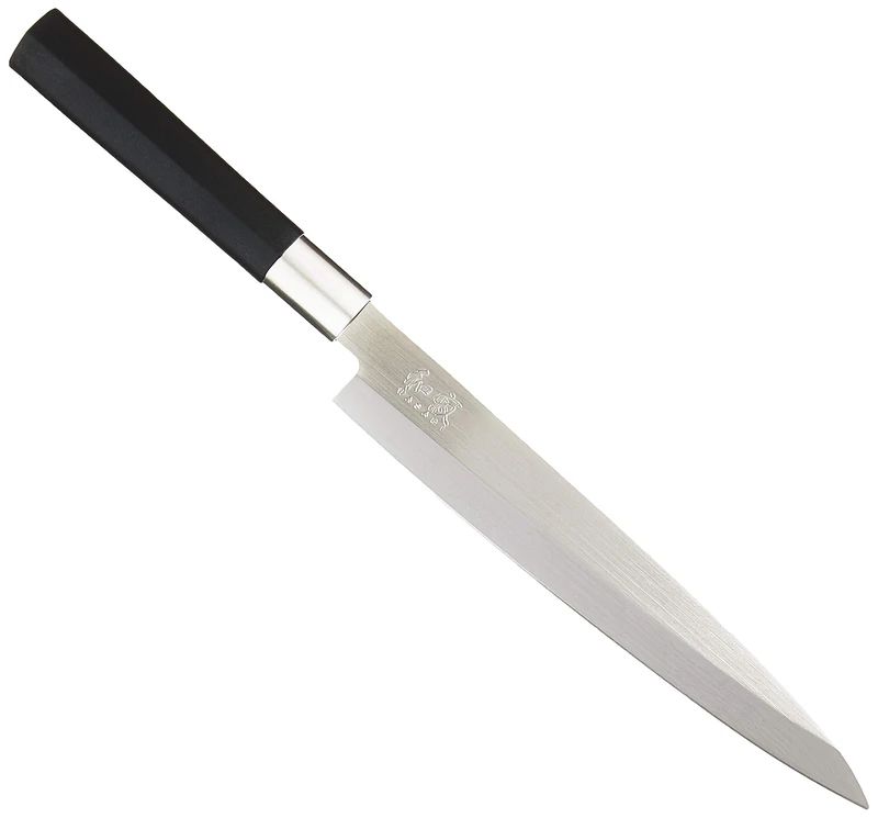 KAI Wasabi Black Yanagiba 21.0 cm Blade Length - Polished 6A/1K6 Stainless Steel 58 (±1) HRC - Black Polypropylene Handle - Sushi Knife, Sashimi Knife - Made in Japan