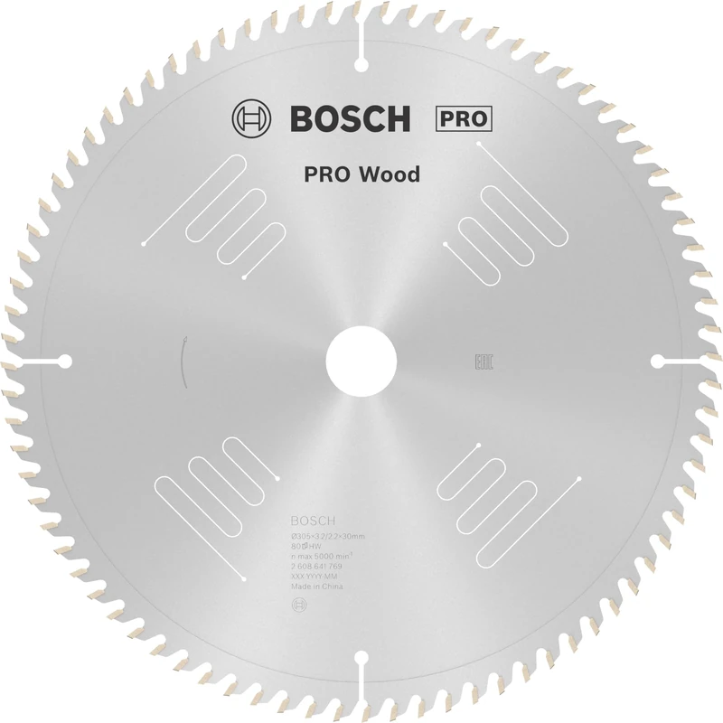 Bosch 1x PRO Wood Circular Saw Blade for Corded Mitre Saws (for Softwood, Hardwood, Ø mm, Professional Accessory Mitre Circular Saw)