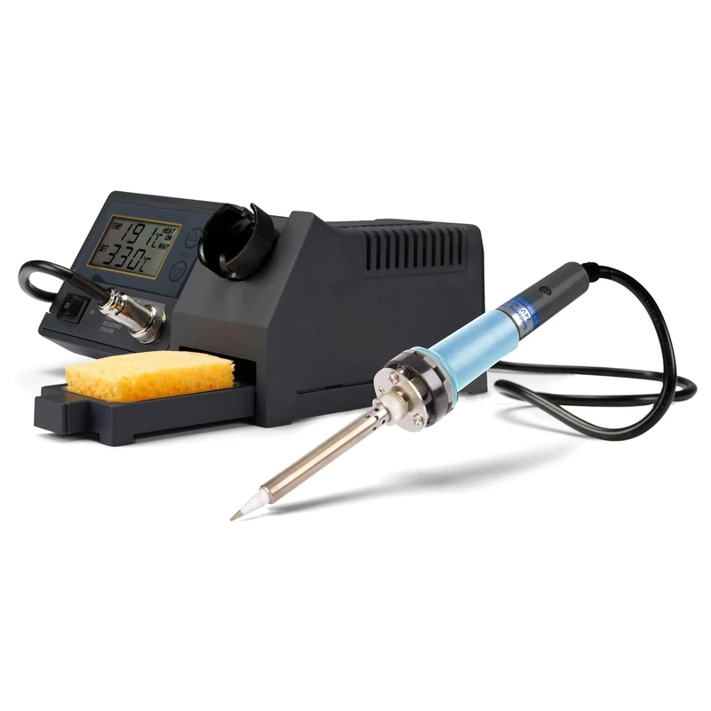 Velleman VTSSC40N Soldering Station with LCD Display and Ceramic Heater, Multi-Colour, 48 W