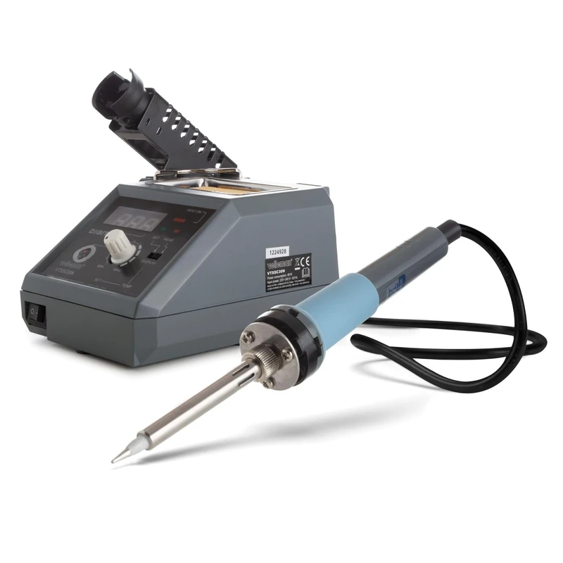 Velleman VTSSC30N Soldering Station with LED Display and Ceramic Heater, Multi-Colour, 48 W
