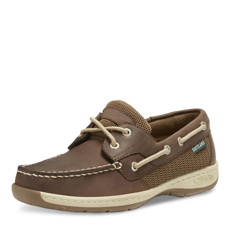 Eastland Women's Solstice Boat Shoe, Bomber Brown Leather, 5.5 UK
