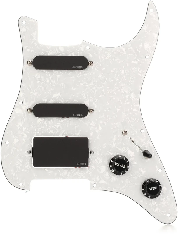 EMG KH20 Pro Series Kirk Hammett Active Pickup Prewired Guitar Pickguard Set, Black