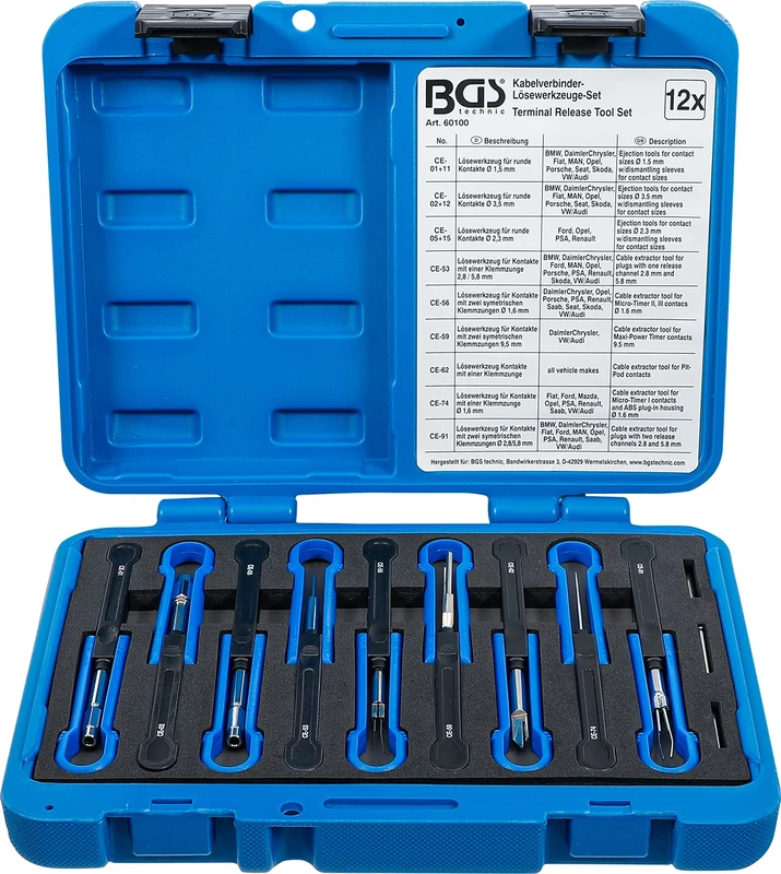 BGS 60100 | Cable Splice Release Tool Set | universal | 12 pcs.