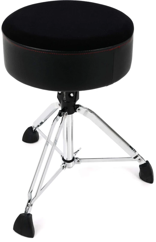 Gibraltar Drum Stool, Drum Stool 9000 Series Round Softy, 9608SFT (Diameter: 35cm, Cordura Material and Vinyl Seat, Super Lock, Tripod Position, 'Super Foot' Rubber Feet)