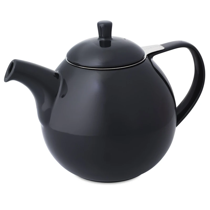 Forlife 524240 Teapot, Ceramic, Black Graph