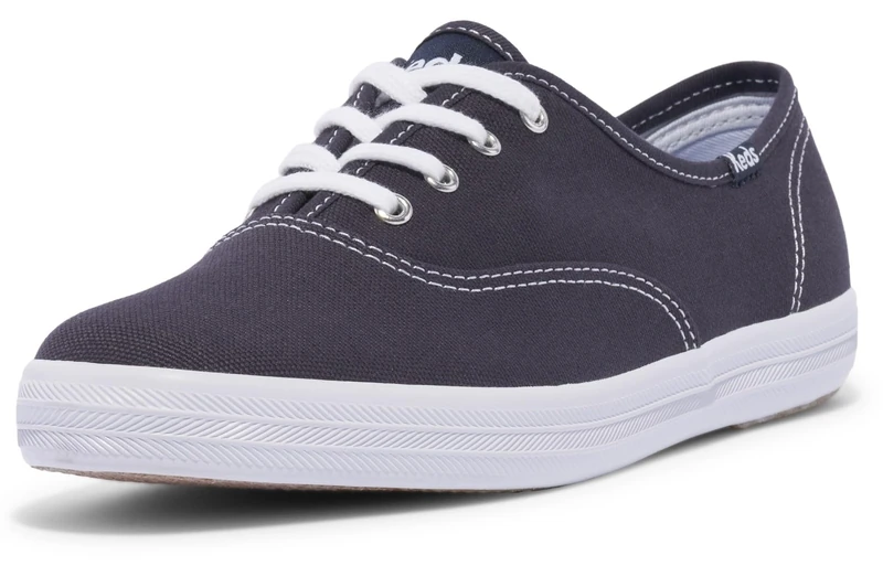 Keds Women's Champion Lace Up Sneaker, Navy Canvas, 9 UK