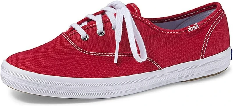 Keds Women's Champion Original Canvas Sneaker, Red, 6.5 UK