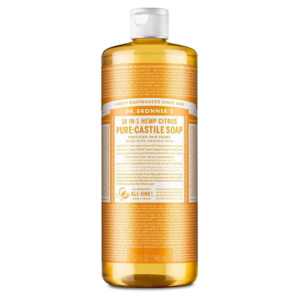 Dr Bronner's 946 ml Organic Citrus Castile Liquid Soap