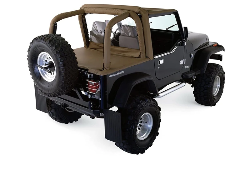 RAMPAGE PRODUCTS Roll Bar Pad & Cover Kit for Jeep Wrangler TJ | Black Denim | 769015 | Fits 1997-2002 Jeep Wrangler TJ