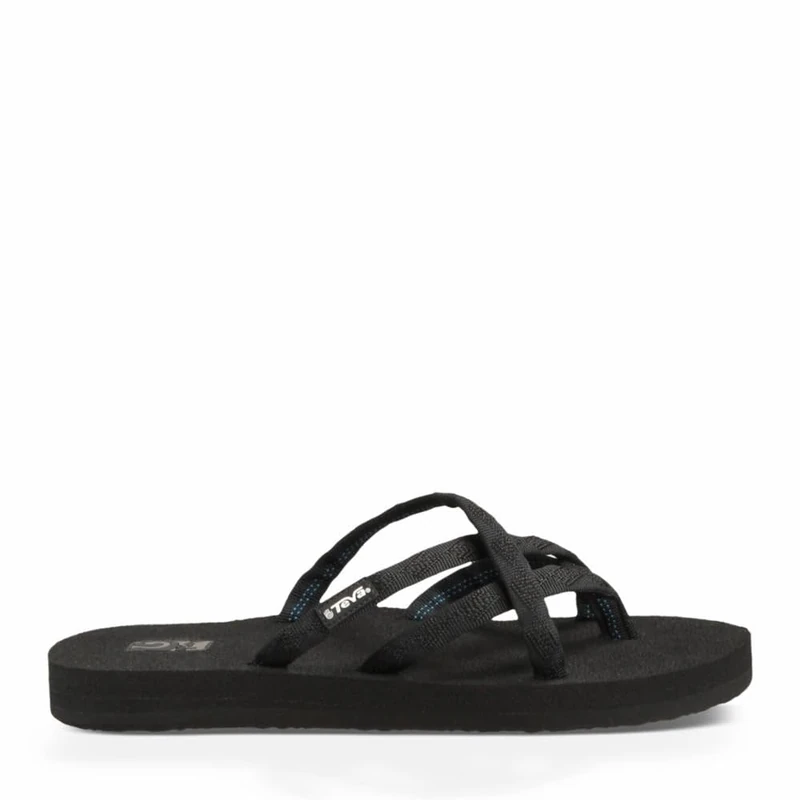 Teva Women’s Olowahu W's Flip Flops, Black (Mix B On Black), 8 UK (10 US)