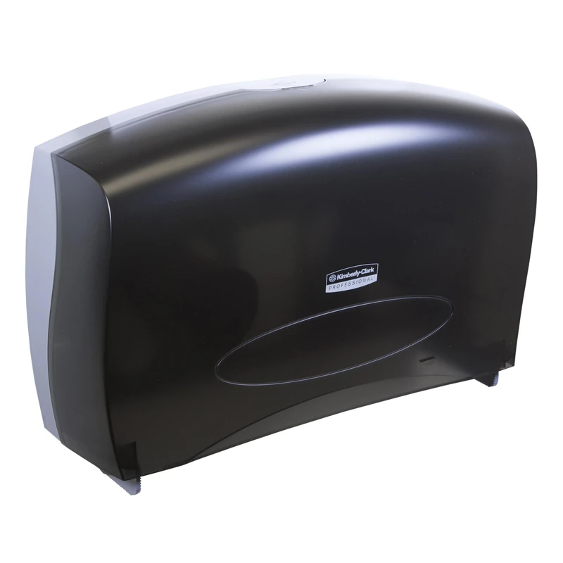 Kimberly-Clark Professional 09551 Cored JRT Jumbo Combo Tissue Dispenser, 20 2/5w x 5 4/5d x 13 1/10h, Smoke/Gray