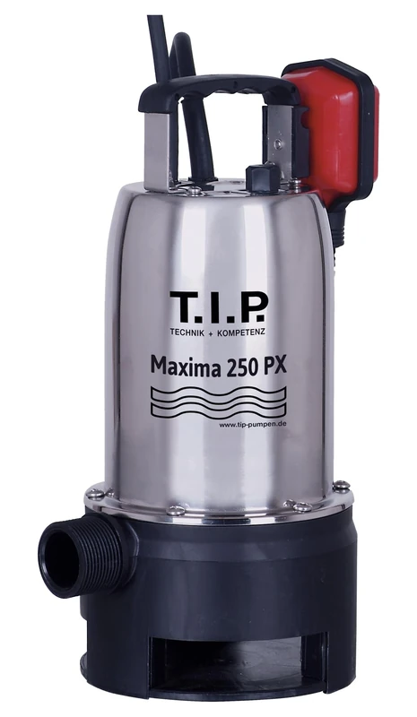 T.I.P. 30264 Stainless Steel Grey Water Submersible Pump Maxima 250 SX, Up to 14,500 l/h Flow Rate