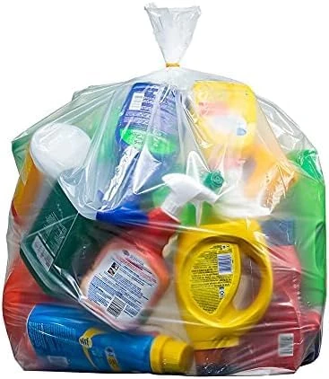 Clear Garbage Bags, 40"X46", 42 gallon, 50/Case, 2.0 Mil