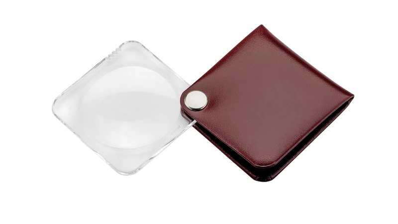 Eschenbach 1740150 Classic Leather Folding Magnifier 3.5x, 50 mm - Image 1