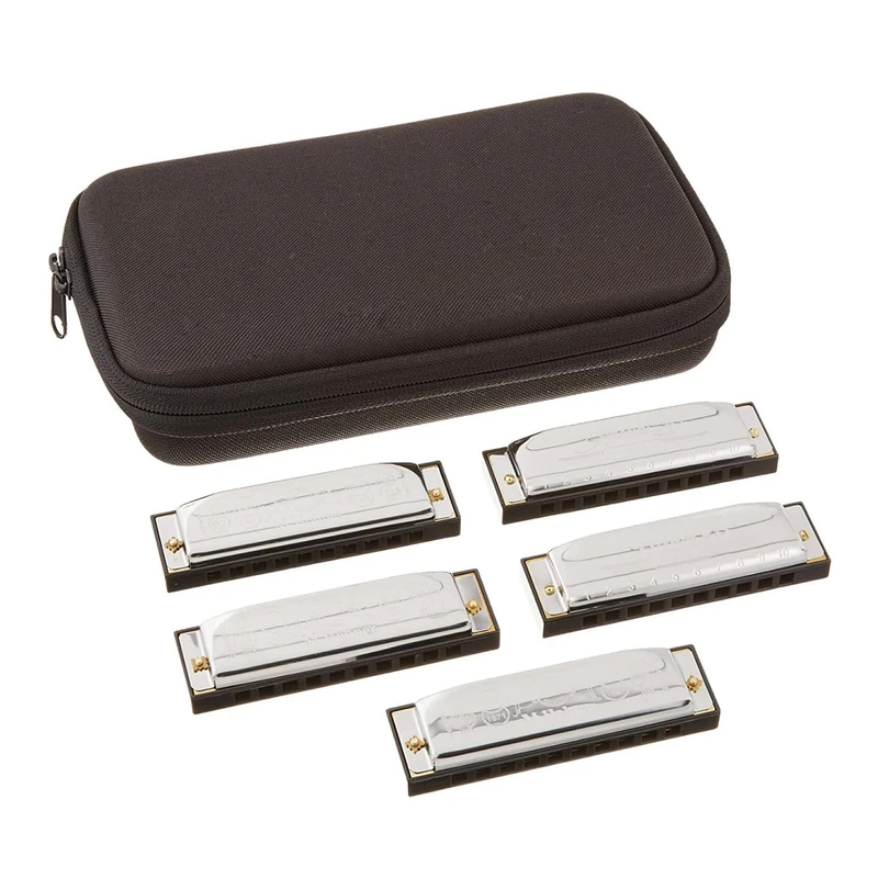 Hohner SPC Special Twenty Harmonica, 5 Pack with Case