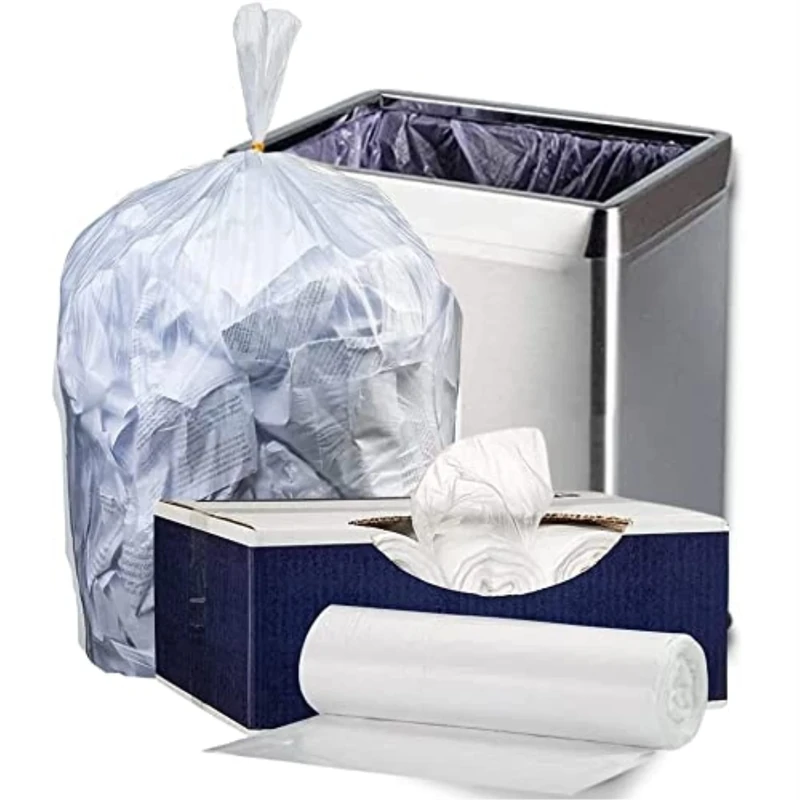 Plasticplace 33 Gallon Trash Bags, Clear, High Density 33" X 40" 250/Case 16 Microns