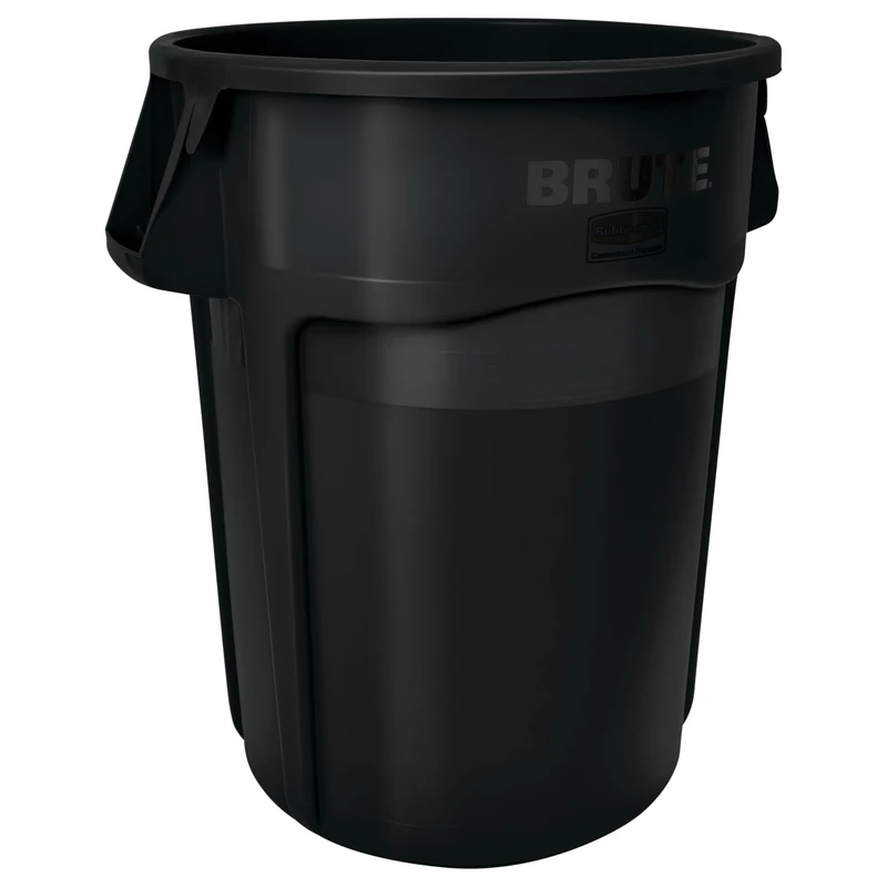 Rubbermaid Commercial Products Vented Brute Round Container 167 Litre Black FG264360BLA