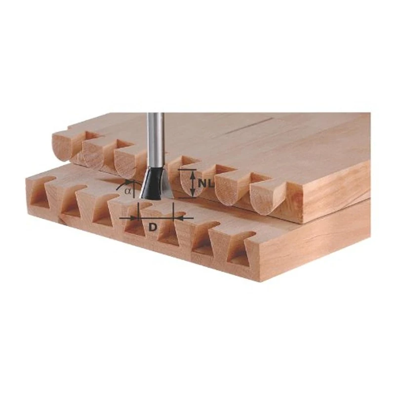 Festool 491164 Dovetail Bit, Carbide HW 14.3 mm Cutting Diameter