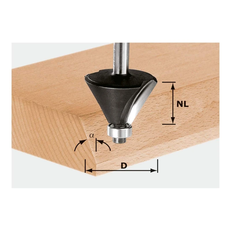 Festool Fresa de bisel HW S8 D36/45 - Router Bit