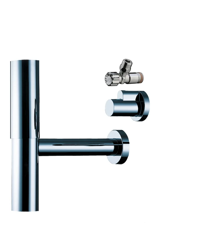 hansgrohe Flowstar design set with angle valves for wash basin, chrome