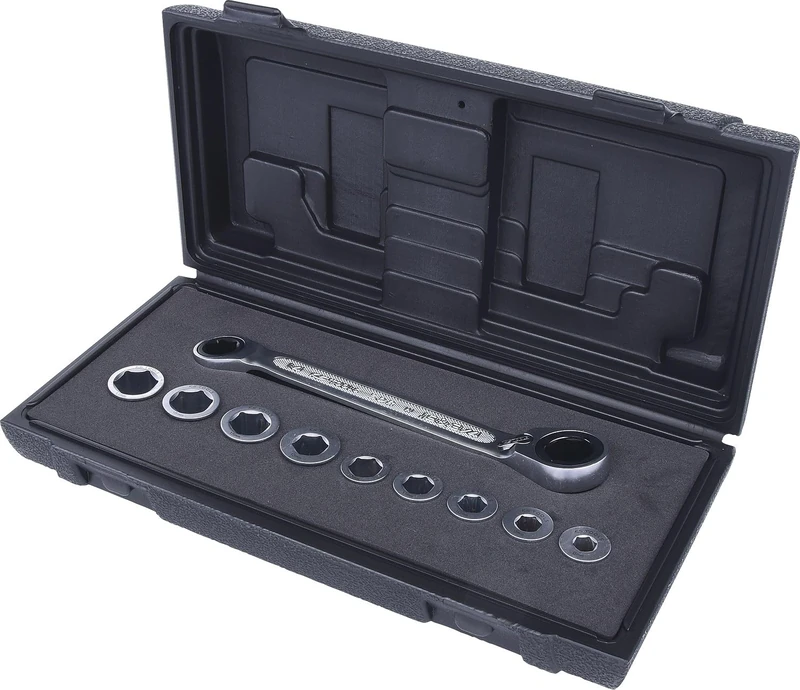 KS Tools 503.4645 8-17mm GearPlus Rev Ring Spanner Set (10 Pieces)