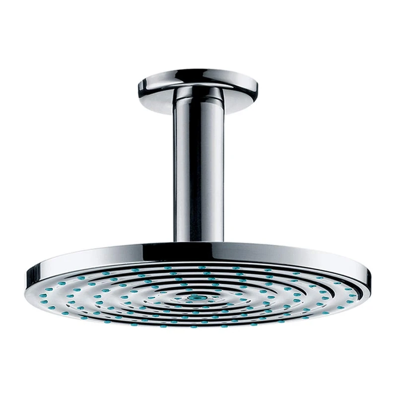 hansgrohe 27478000 Raindance S 180 Overhead Shower with Ceiling Connector, 1 Spray, Chrome, Silver, (Rain Air)