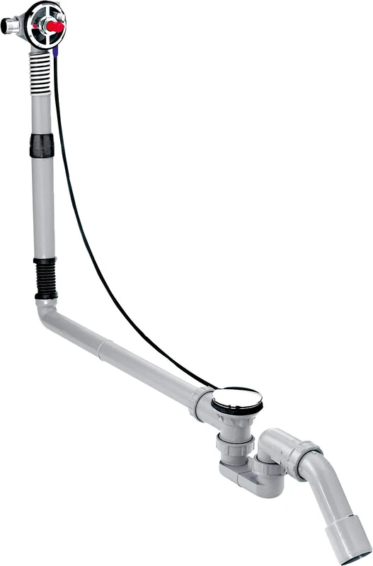 hansgrohe basic set for Exafill S bath filler with waste and overflow set, large bathtubs