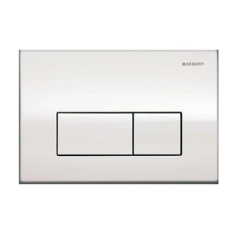 GEBERIT 115.260.21.1 Kappa 115260211 – 50 – 2 Flush Plate, High-Gloss Chrome, 21x14x1 cm
