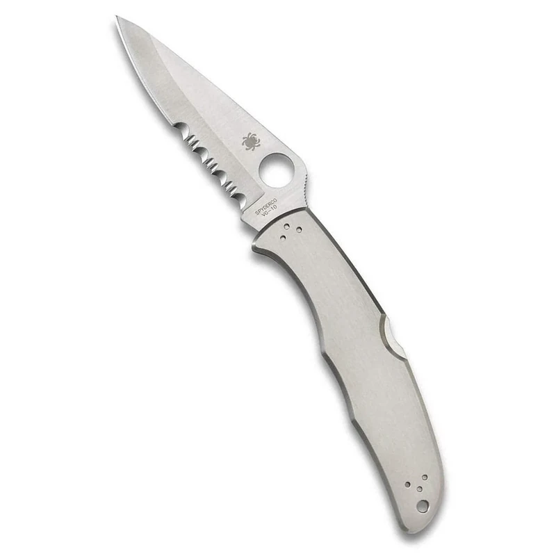 Spyderco Endura 4 Stainless Steel Combination Edge Knife