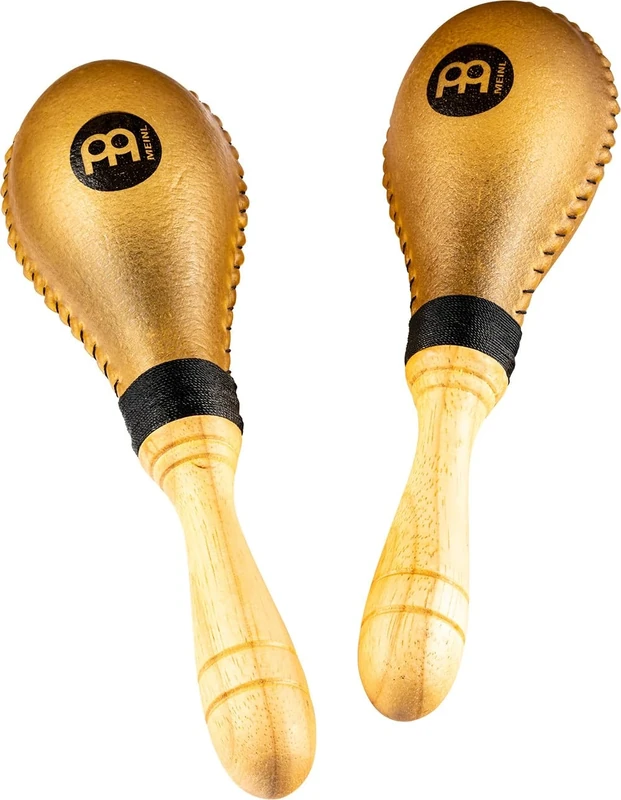 Meinl Percussion Rawhide Maracas Shaker - 2 Jumbo Musical Instruments with Warm Sound - Rawhide, Wood (MSM3)