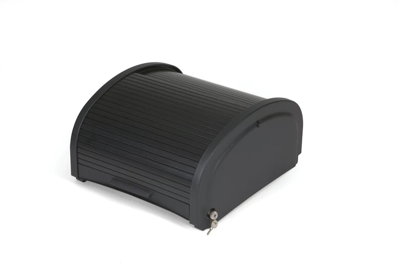 Rubbermaid Commercial Products FG9T8600BLA, Preassembled Locking Security Hood - Black