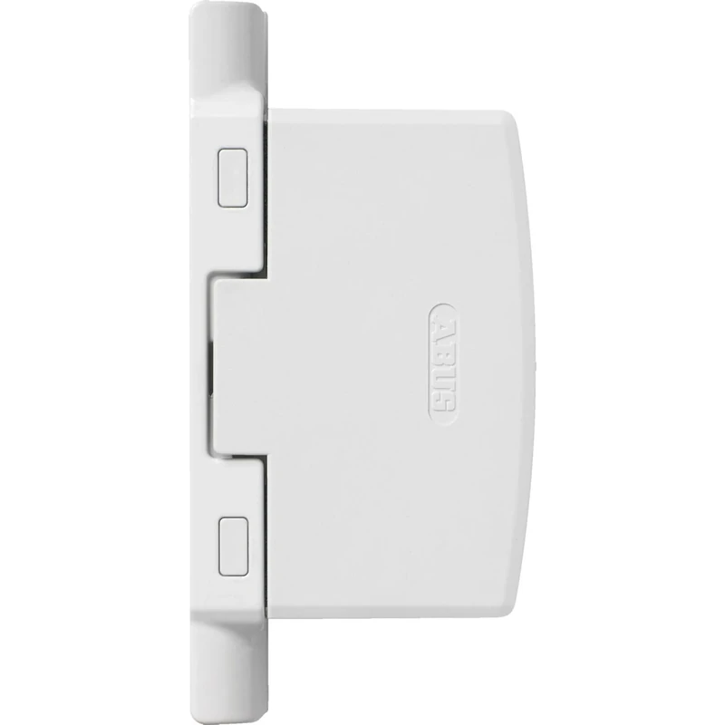 ABUS FAS97 Hinged Side Lock - Keyless Window Lock for the Hinged Side of Windows, Patio Door and Balcony Door - Burglary Protection Against Levering - Concealed Mountable - White