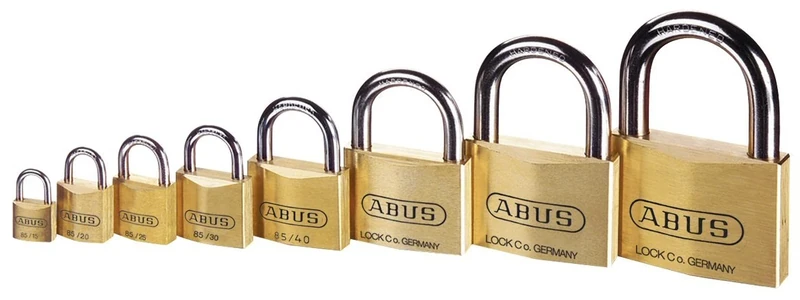 ABUS 04823 Service Brass Padlock with Stainless Steel Shackle