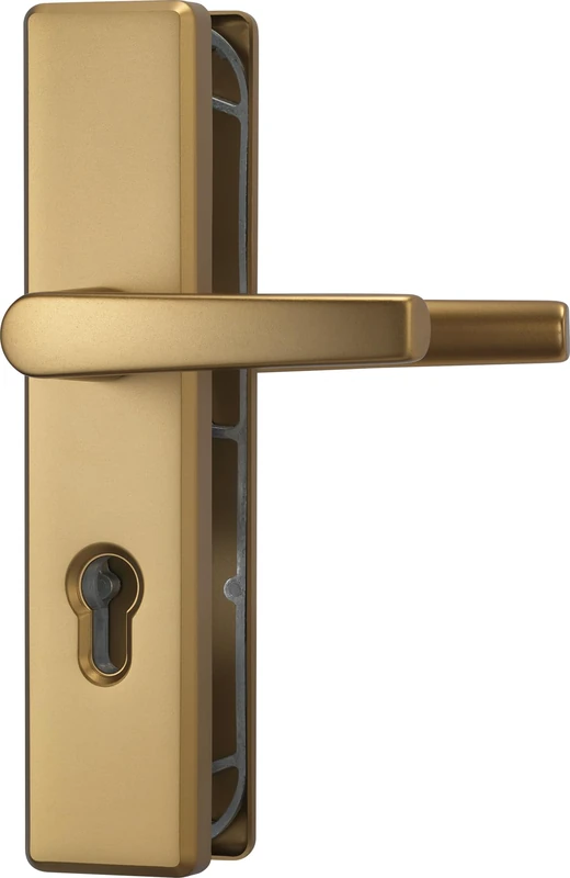 ABUS Door Fitting KLS114 - for Interior Doors and Apartment Doors - Double-Sided Door Handle - for Left and Right Opening Doors - VdS Approved - F4 (Bronze)