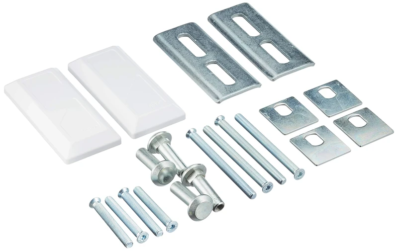 ABUS 10660 PA1018 Fixing Set for Reinforced Bolt Locks, White