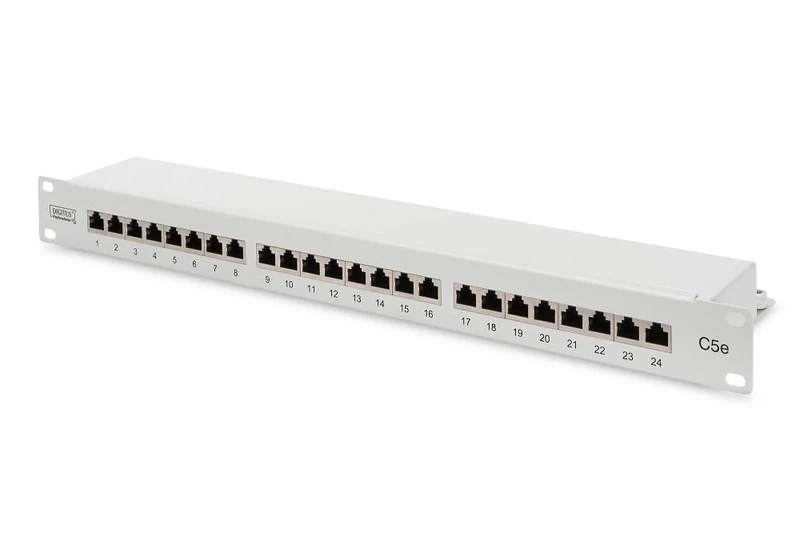 Digitus Assmann patch panel, shielded grey 24-Port