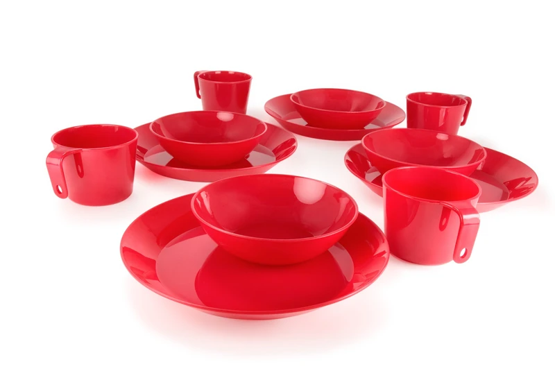 GSI Outdoors Cascadian 4 Person Table Set (Red)