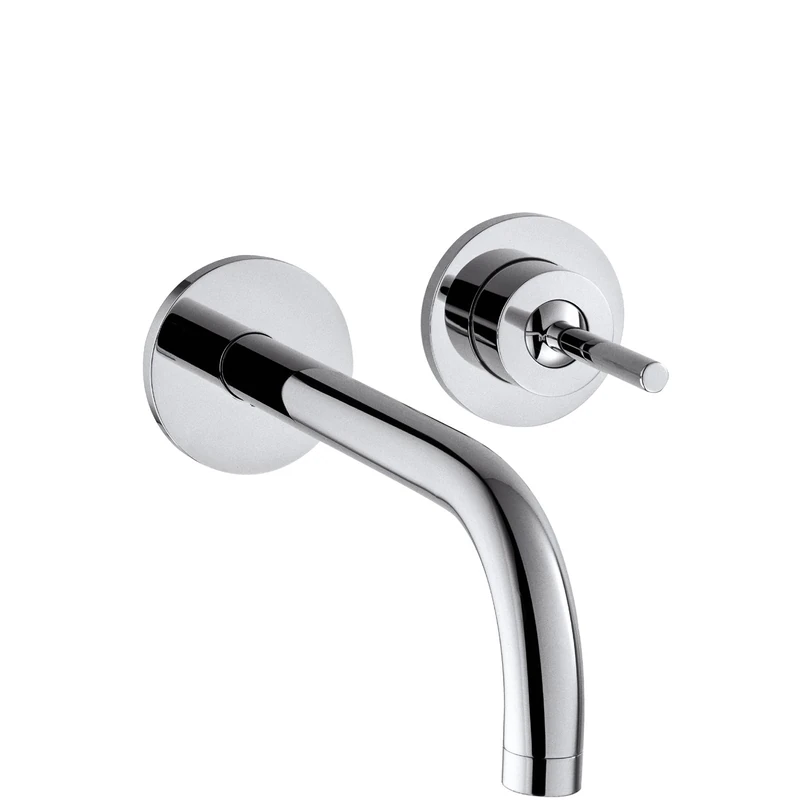 AXOR 38116000 Uno Wall-Mounted Basin Tap with 22.5 cm spout Mixer, Chrome, Auslauflänge 225mm