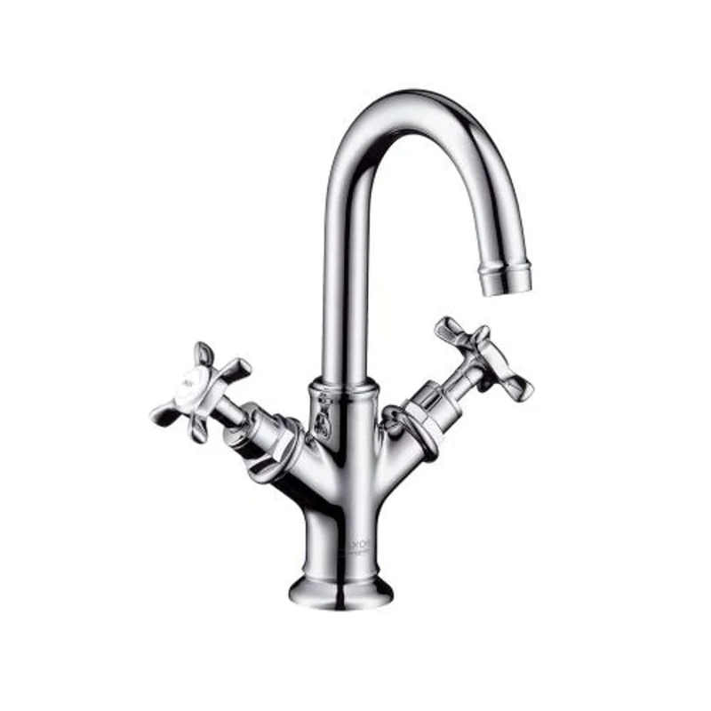 hansgrohe Axor Montreux 160 2-Handle Mixer Tap with Pop Up Waste for Hand Basin-Chrome 16505000 Two washbasin Drain Fitting, 5 l/min, Plated, Auslaufhöhe 160mm