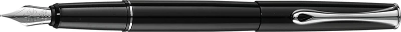 Diplomat - Esteem - Fountain Pen in Stainless Steel - Black Lacquer - Resistant and Elegant - High End - 5 Years Warranty