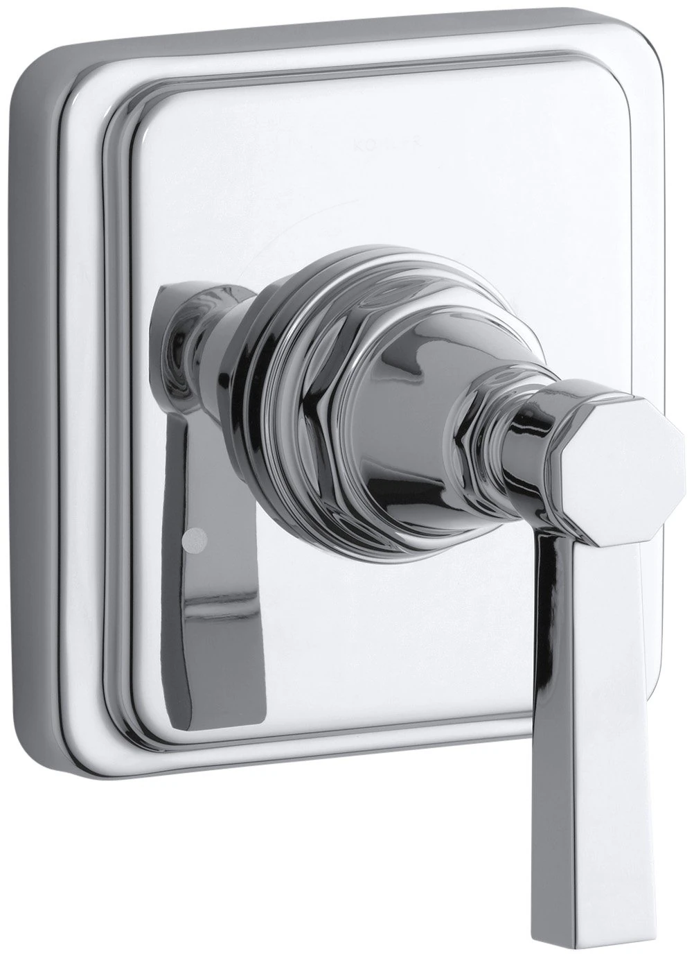 KOHLER K-T13175-4A-CP Pinstripe Pure Transfer Valve Trim, Lever Handle, Valve Not Included, Polished Chrome