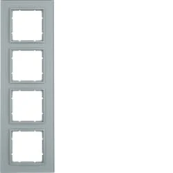 Hager B7 – Frame 4 Elements Glass Aluminium