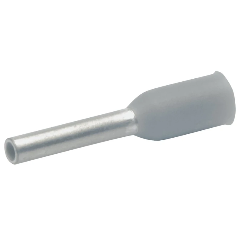 Klauke 166GRL KLAU Wire End Ferrules DIN 0.14 mm² 8 mm VZ Insulated, Grey/Silver, Pack of 100