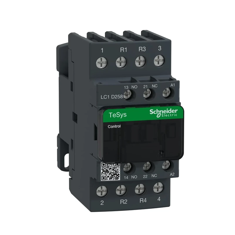 Schneider Electric TeSys Deca contactor,4P(2NO+2NC),AC-1,=440V 40A,230V AC coil,LC1D258P7