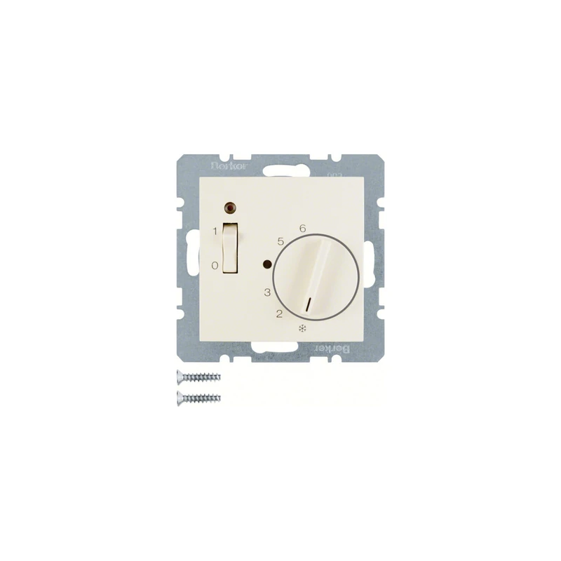 Hager S.1 – Plate Thermostat 1 Series White