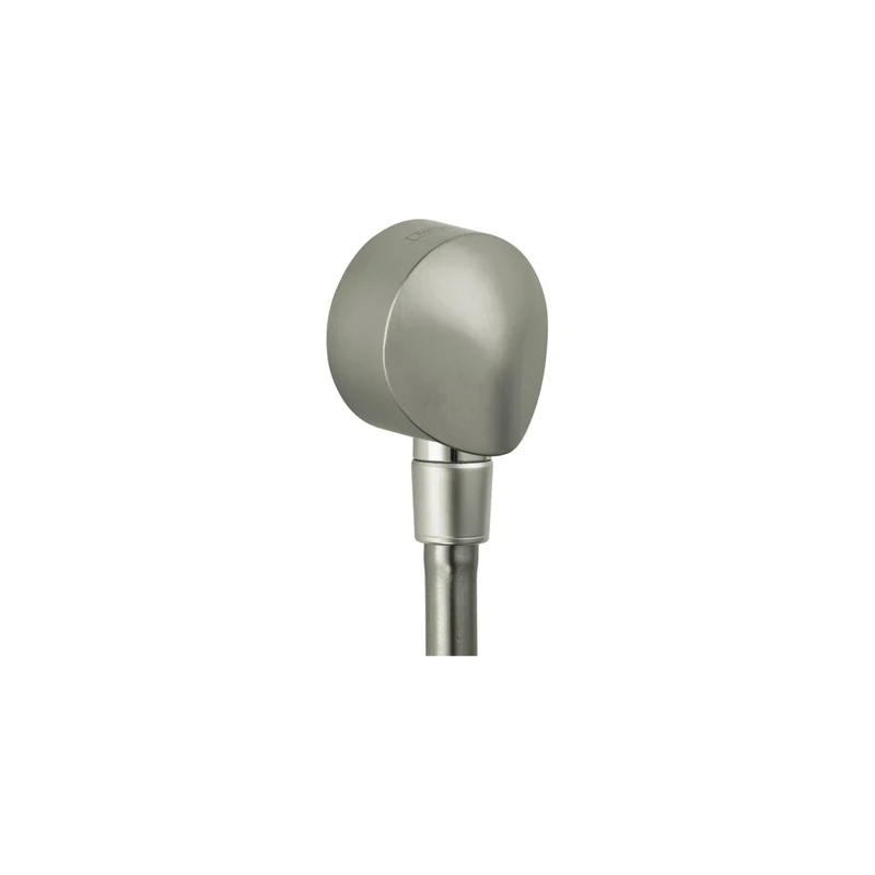 Hansgrohe 27458823 Wall Supply Elbow with Check Valve, Brushed Nickel, .5