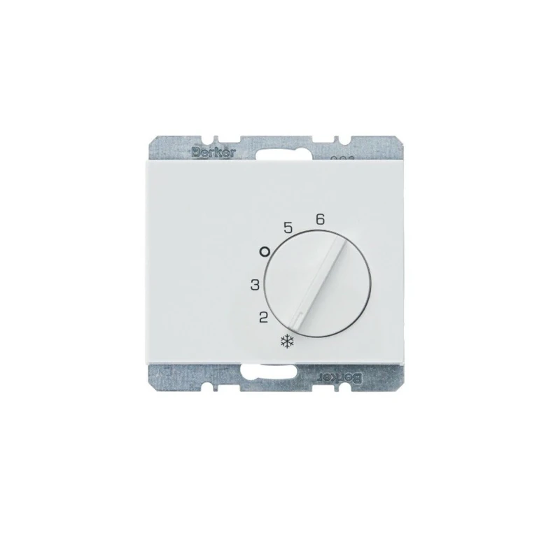 Hager K.1 – Plate with Thermostat Mechanism Polar White