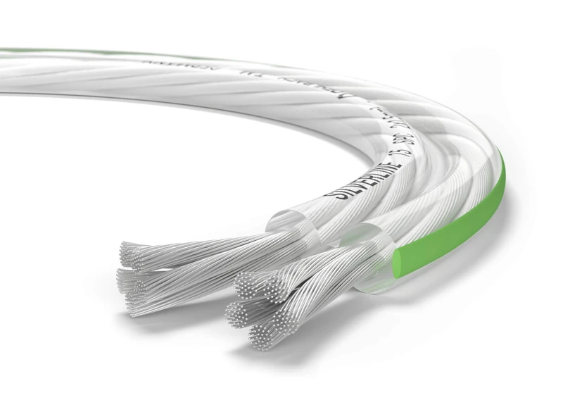 OEHLBACH Silverline SP-15 Stereo Hi-Fi Speaker Cable with SPOFC (Silver-Plated Copper) 2 x 1.5 mm² Mini Coil Speaker Cable 30 m