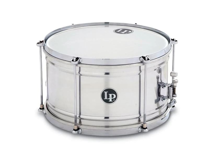 LP Latin Percussion Caixa Brazilian 12" x 7" Kessel: Aluminium, Kunststoffbespannung, 6 Stimmschrauben, 12-spiraliger Snareteppich, LP3212, Snare, Drum, Trommel, Marchingsdrum, Samba